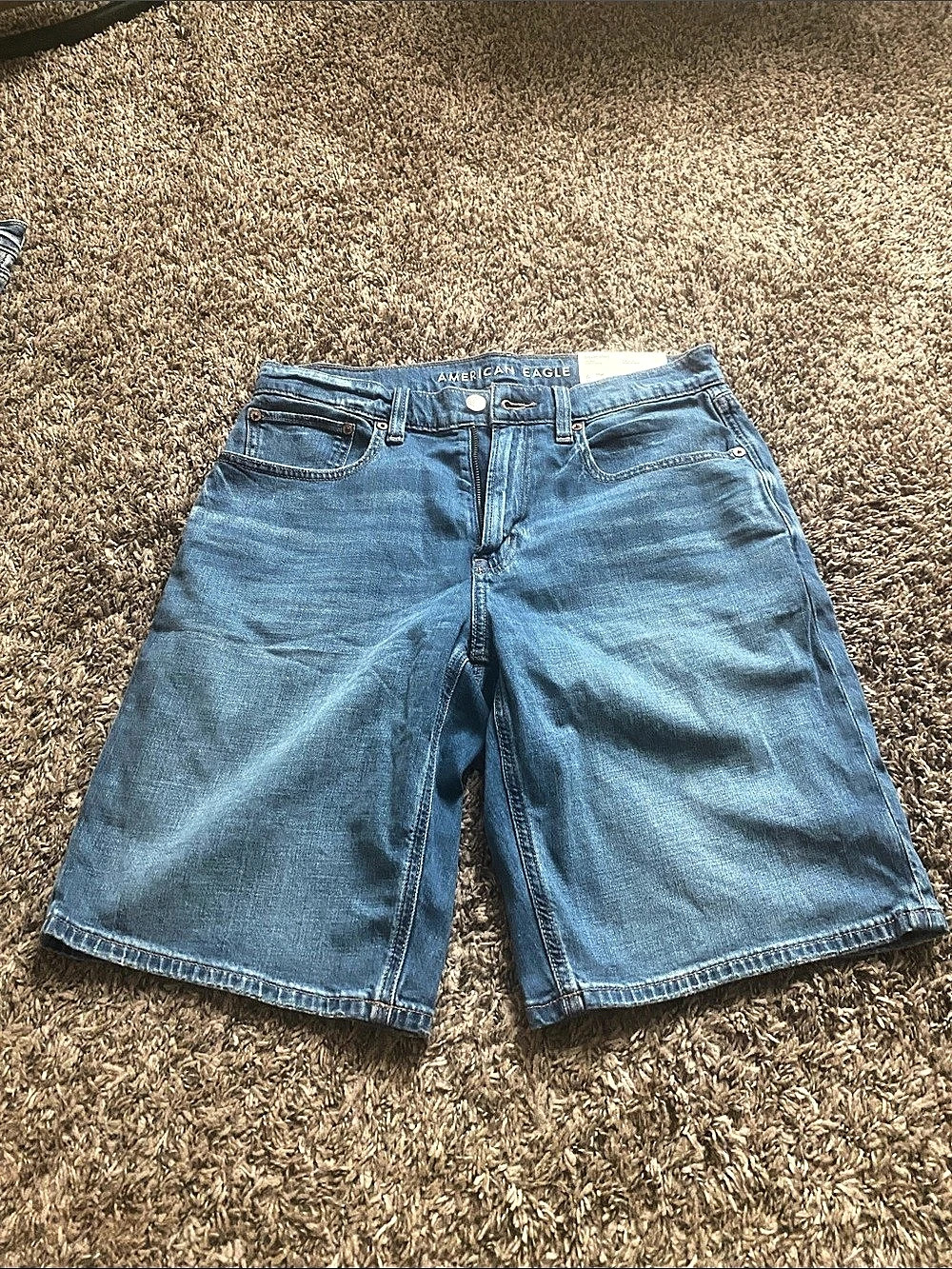 American Eagle Dream Jean Men's Blue Jean Shorts Waist 36 Like New